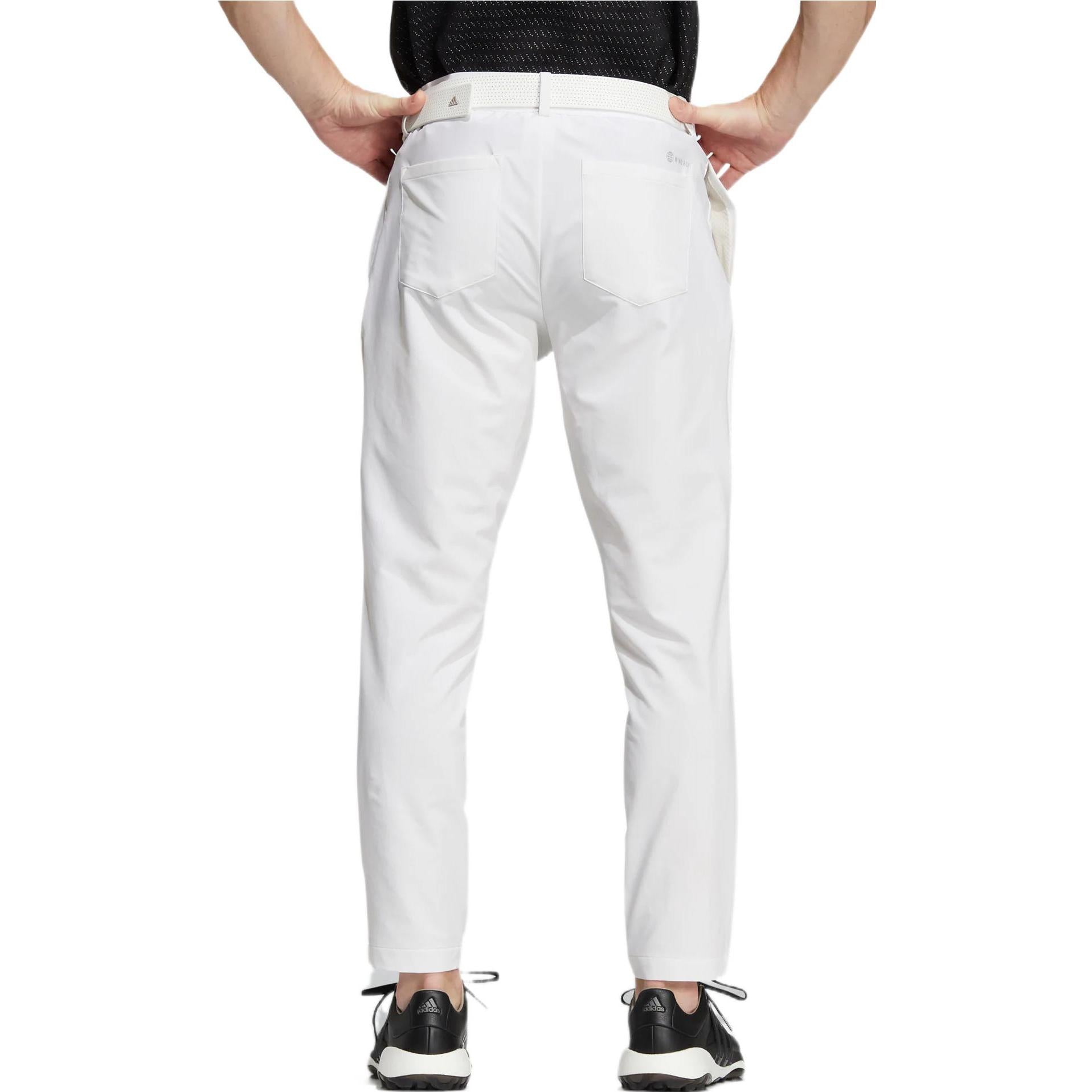 Men's adidas Solid Color Cone Pants Sports Pants/Trousers/Joggers White HB3586