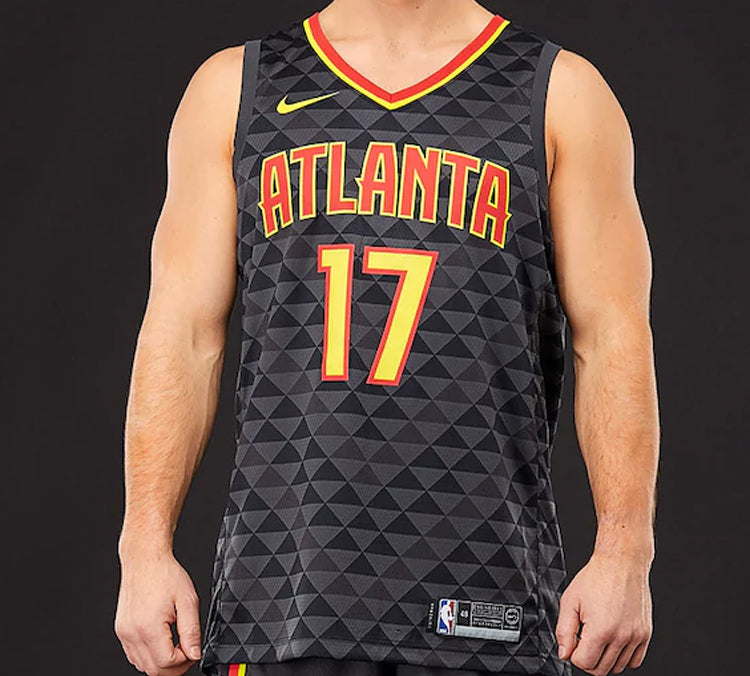 Nike NBA Sports Basketball Jersey/Vest SW Fan Edition Atlanta Hawks Schroeder No. 17 Black 864457-014