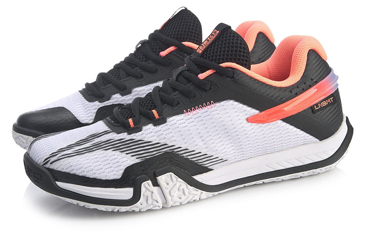 (WMNS) Li-Ning Ground Flying Lite 'Black White Orange' AYTQ022-1