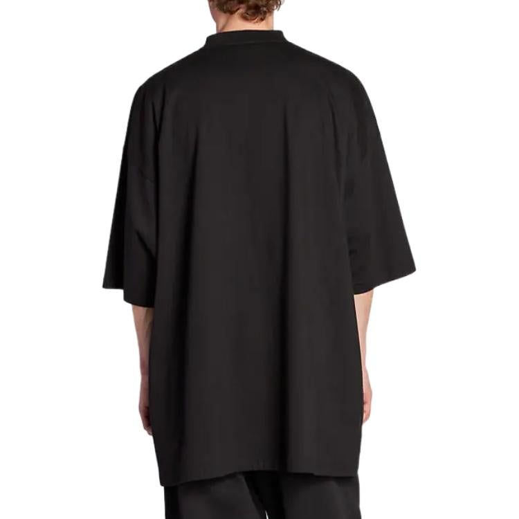 Balenciaga Size Sticker Oversized T-Shirt 'Black' 720209TNVE41000