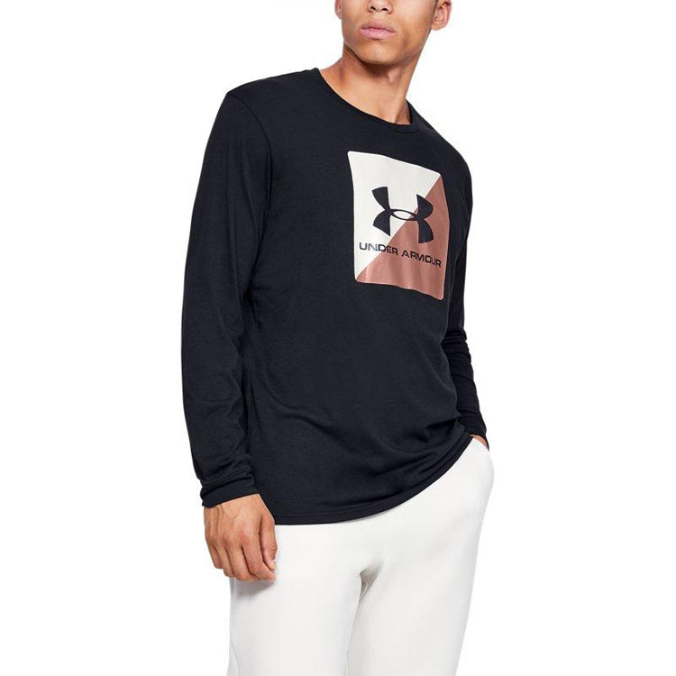 Under Armour Boxed Sportstyle Half Long-Sleeve T-shirt 'Black' 1351624-001