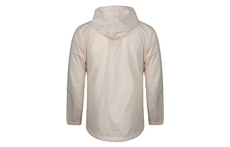 adidas WND M Casual Sports hooded Woven Jacket Beige DX9290