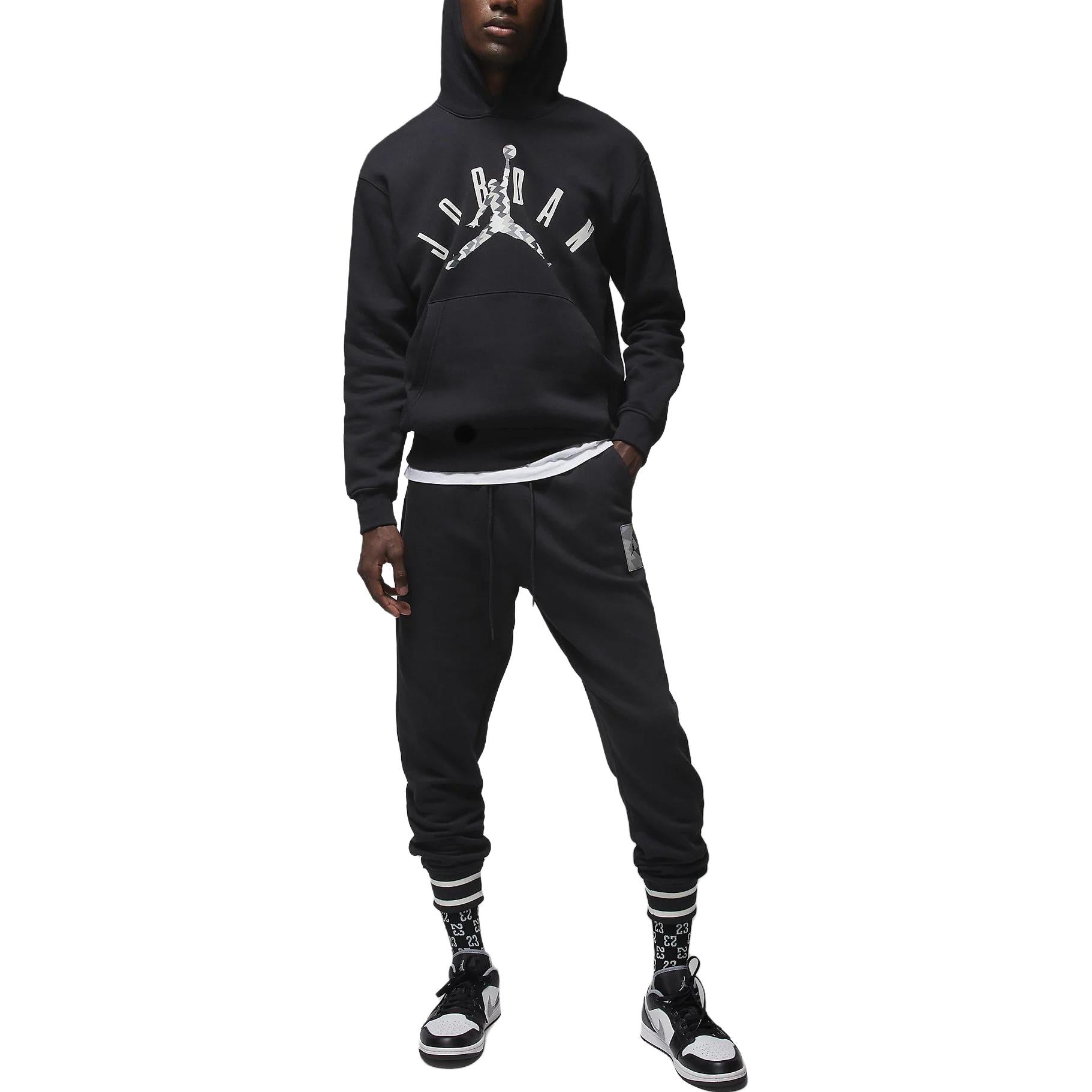 Air Jordan MVP Logo Sweatpants 'Black' FD7858-010