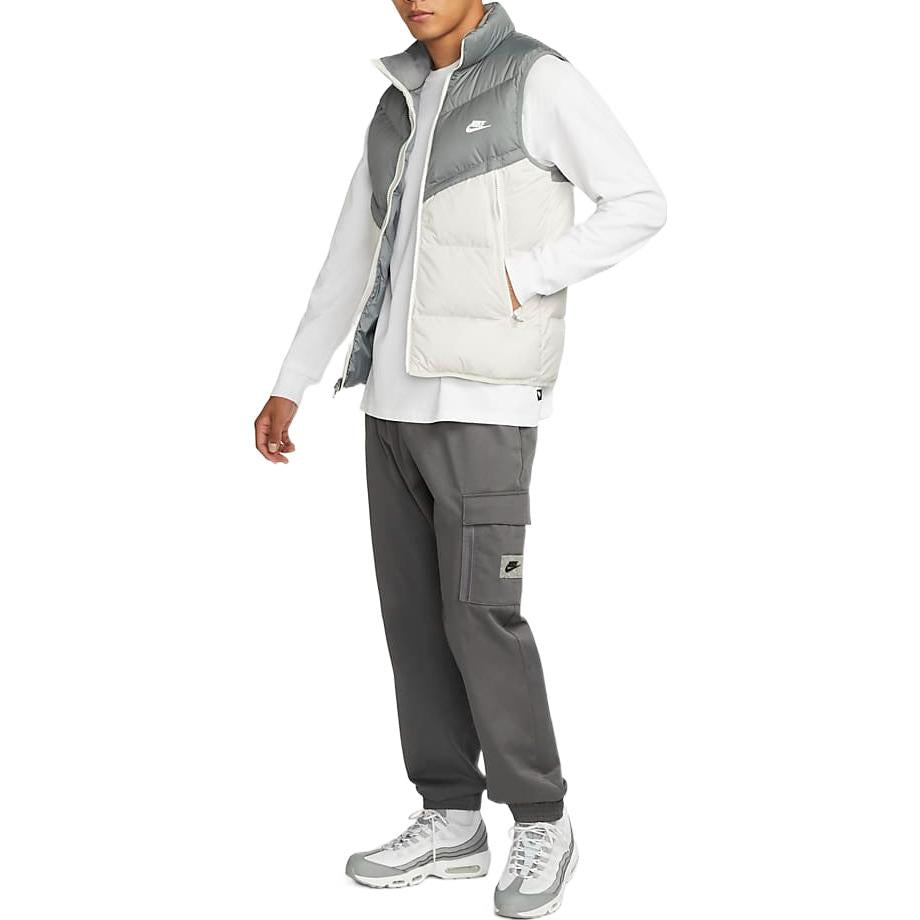 Nike Windproof Warm Stand Collar Down Vest 'Grey White' DV1136-084
