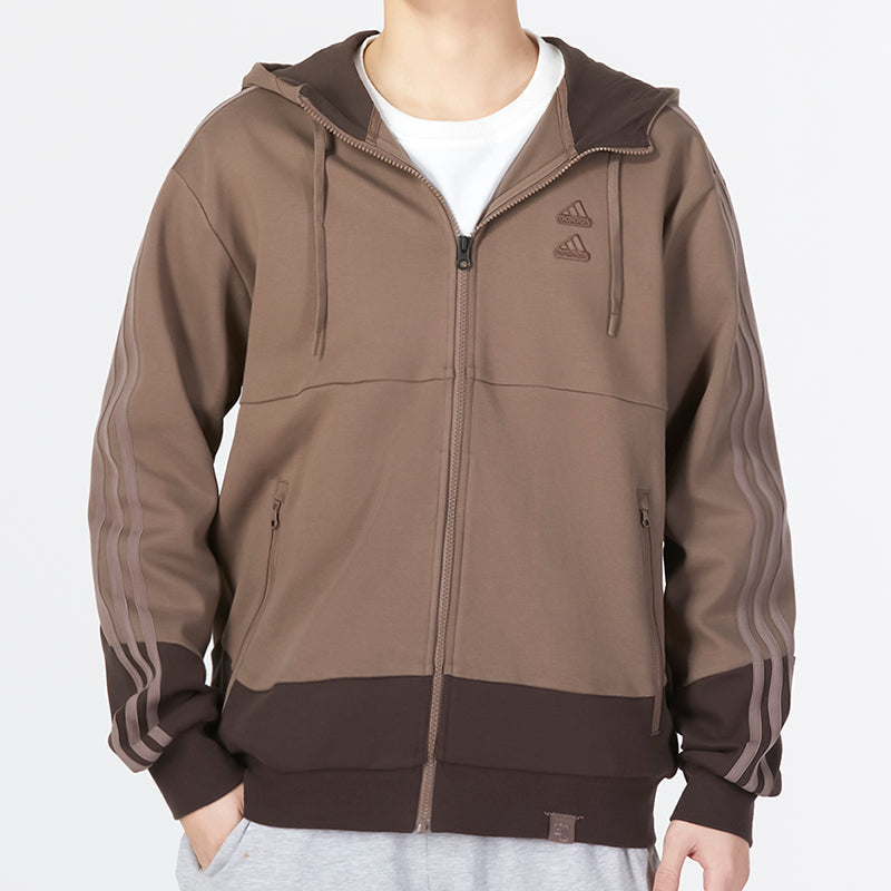 adidas St Gz Must Haves Knit Jackets 'Brown' IA6966