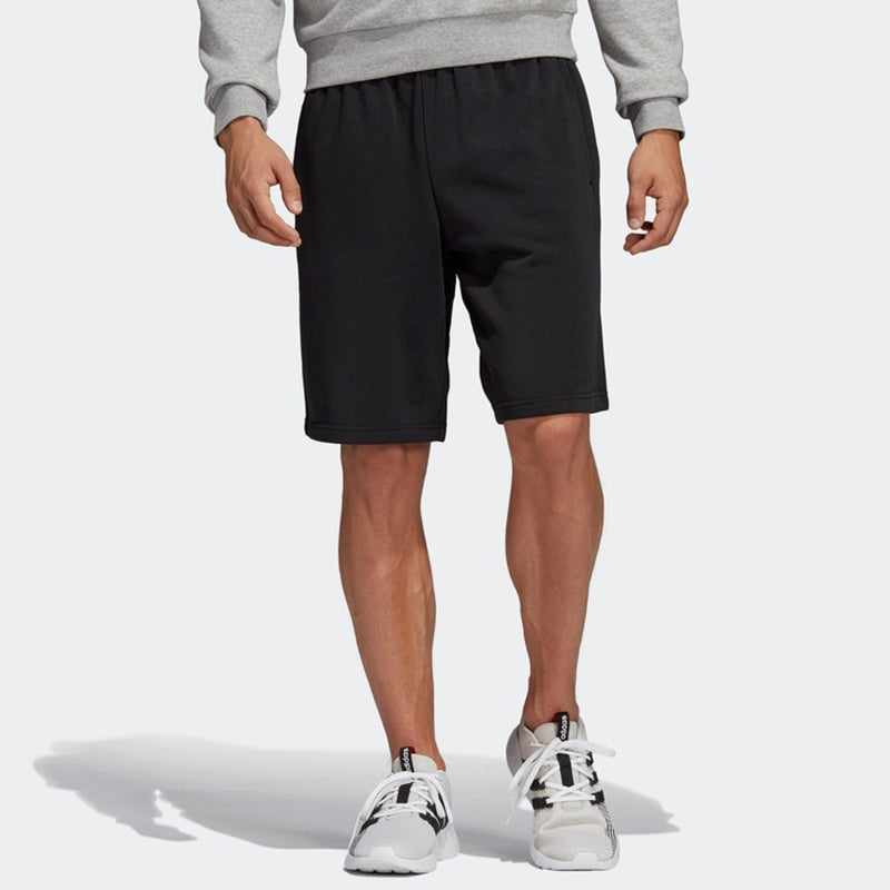 adidas E Lin Shrt Ft logo Printing Training Sports Shorts Black DU7827