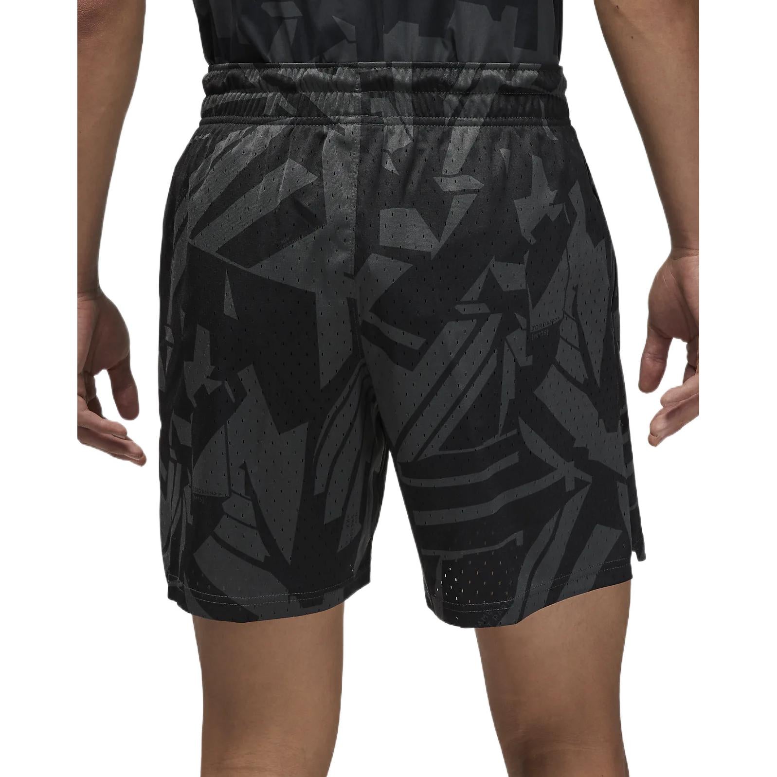 Men's Nike Colorblock Full Print Lacing Sports Black Shorts DM3099-070