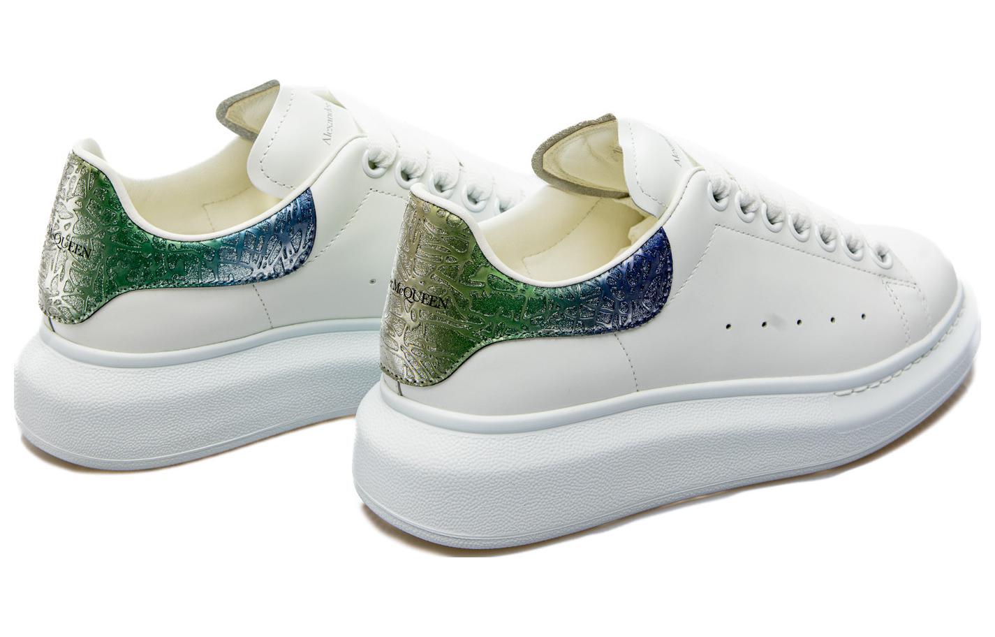 (WMNS) Alexander McQueen Oversized Shoes 'White Opalescent' 718232WICYF9487
