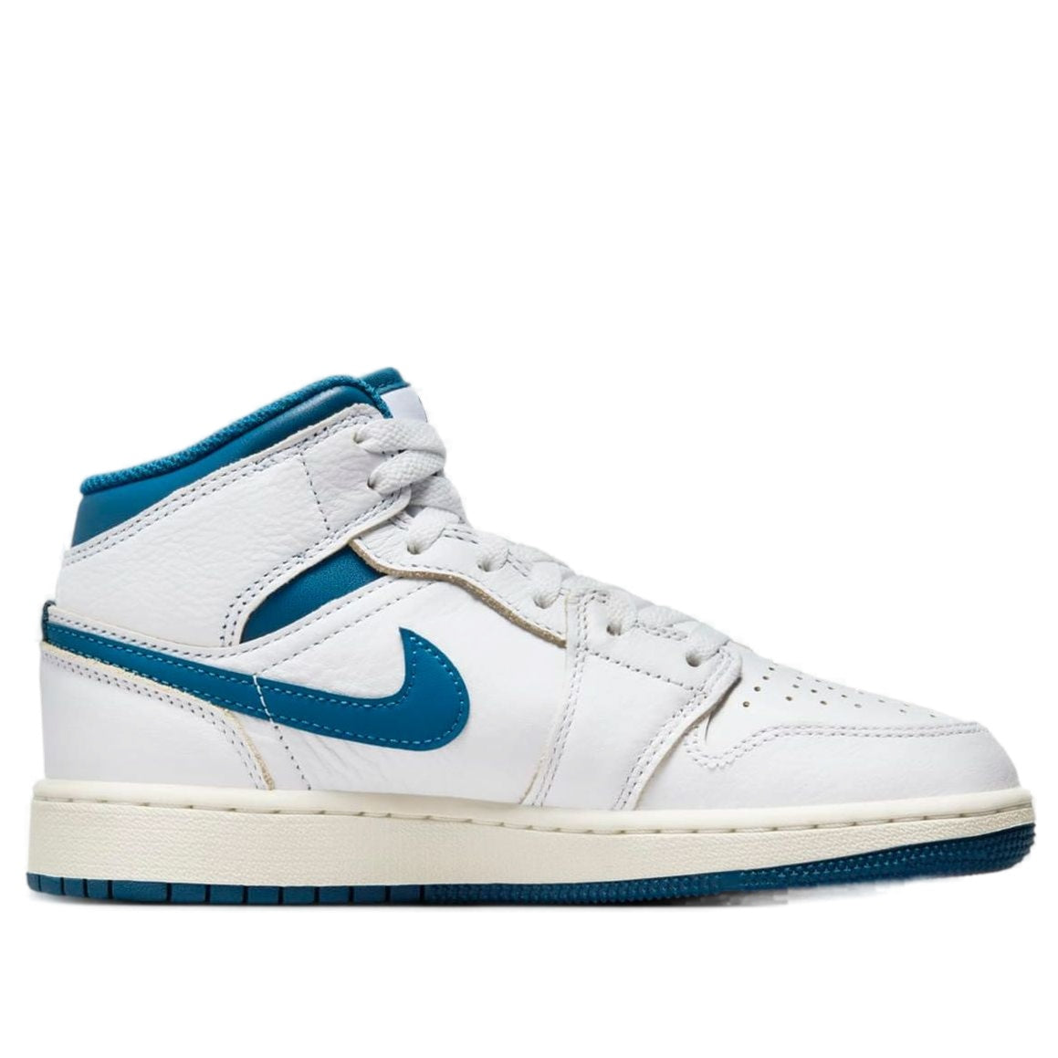 (GS) Air Jordan 1 Mid SE 'White Industrial Blue' FN7432-141