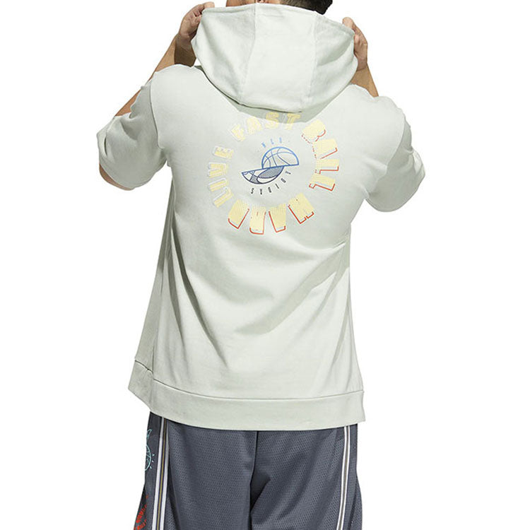 adidas Neo BB Short Sleeves Hoodies Asia Sizing 'Blue' HM2044
