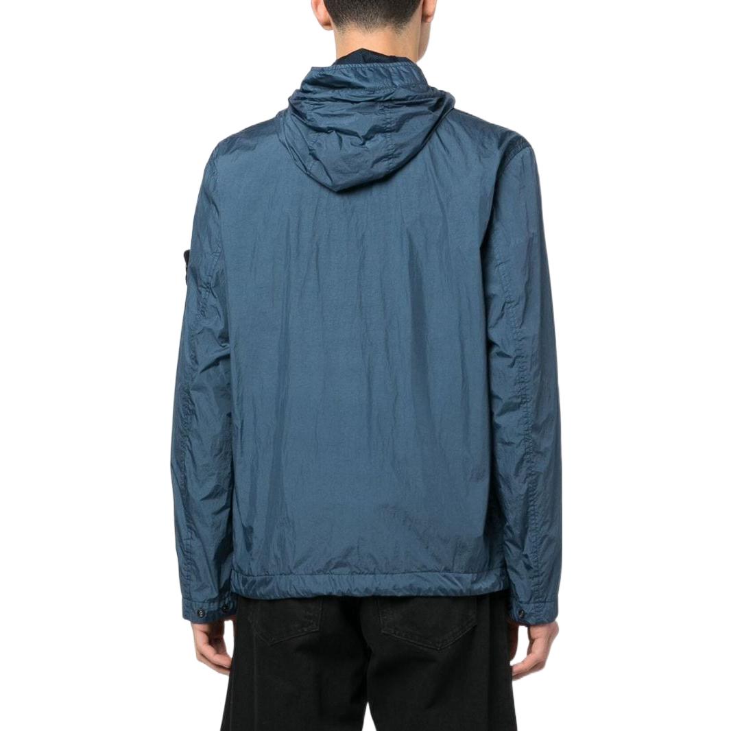 STONE ISLAND Crinkle Reps Light Hooded Jacket 'Dark Blue' 781540522-V0024