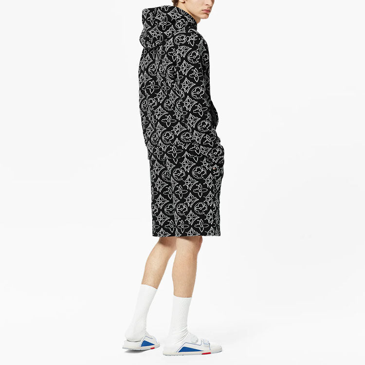 Men's LOUIS VUITTON x NBA Crossover FW21 Jacquard Full Print Classic Black 1A8X0O