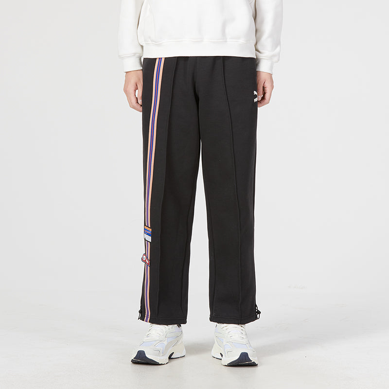PUMA Team Badge Straight-leg Pants 'Black' 677376-01