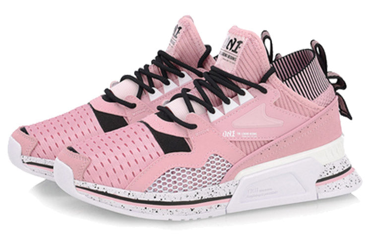(WMNS) Li-Ning 001 T1000 No Boundry Mid 'Pink Black' AGLP012-2