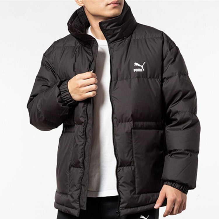 PUMA Classics Down Puffer Jacket 'Black White' 596548-01
