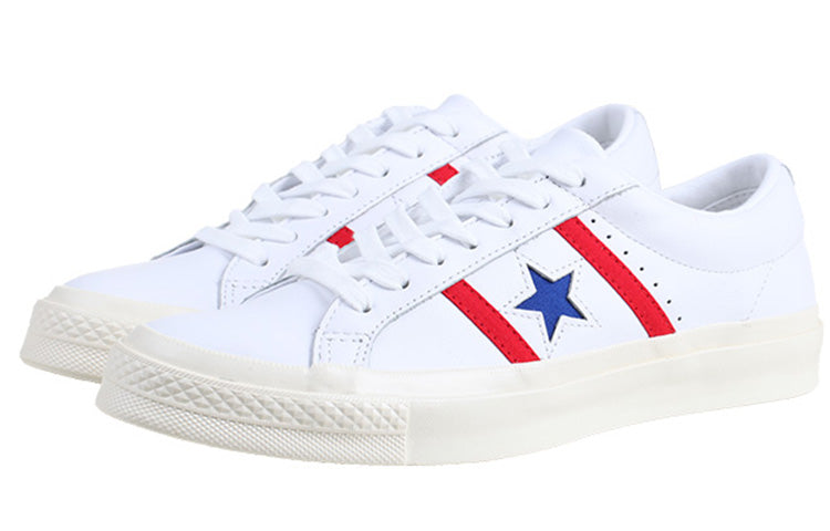 Converse One Star Academy Low 'White Blue Red' 163758C