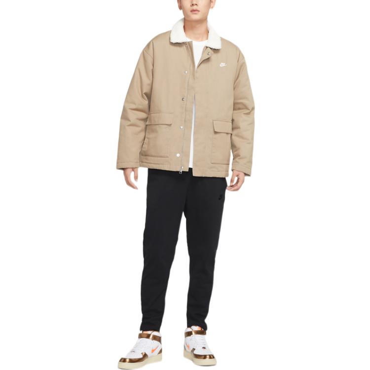 Nike fleece utility jacket 'Beige' FD6683-247
