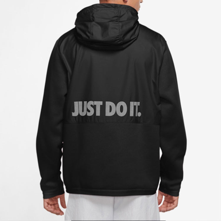 Nike Sportswear Just Do It + Alphabet Printing Fleece Black CU4102-013