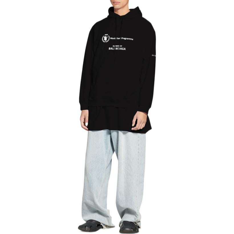 Balenciaga x WFP Hoodie Medium Fit 'Black' 600583TMVL11070