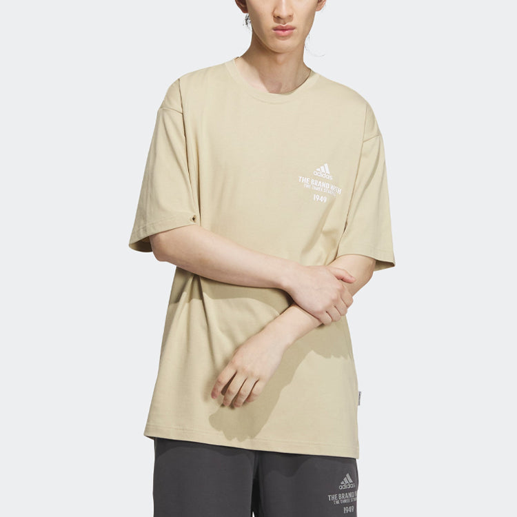 adidas Verbiage Tee 'Beige White' IP3924