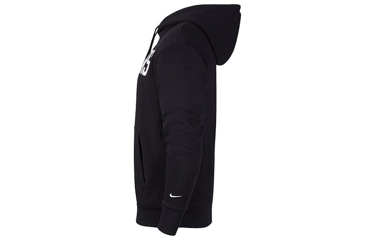 Nike Ce Logo Nba Sports Printing Los Angeles Clippers hooded Pullover Fleece Black DC0807-010