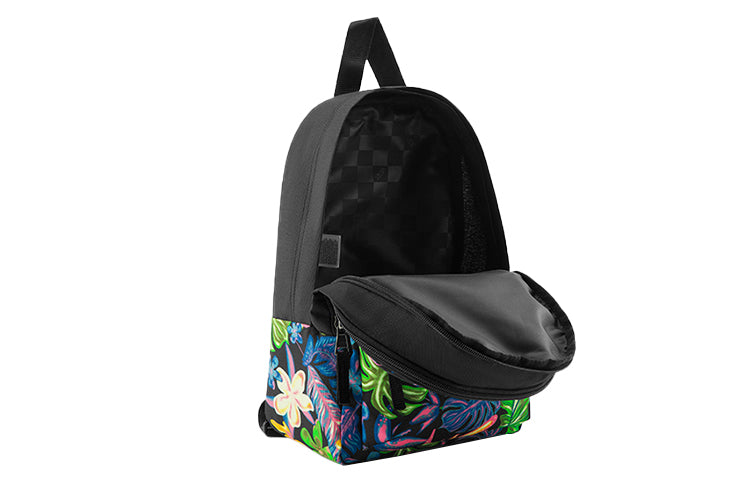 Vans Vintage Flower All-over Print Backpack 'Black Blue Yellow' VN0A4DROZEN