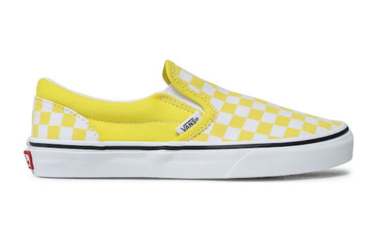 (GS) Vans Classic Slip-On Synthetic Shoes 'Yellow White' VN0A4UH8ABP