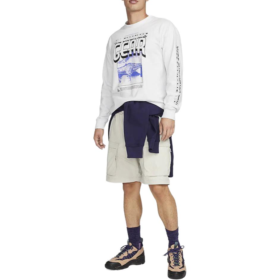 Nike ACG Graphic Long Sleeve T-Shirt Asia Sizing 'White' FQ3730-121