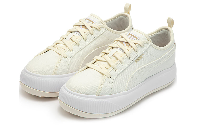 (WMNS) PUMA Suede Mayu Canvas 'Pristine' 383165-01
