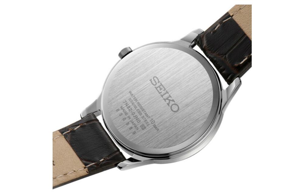 SEIKO Waterproof Quartzes White/Brown SXDG95J1