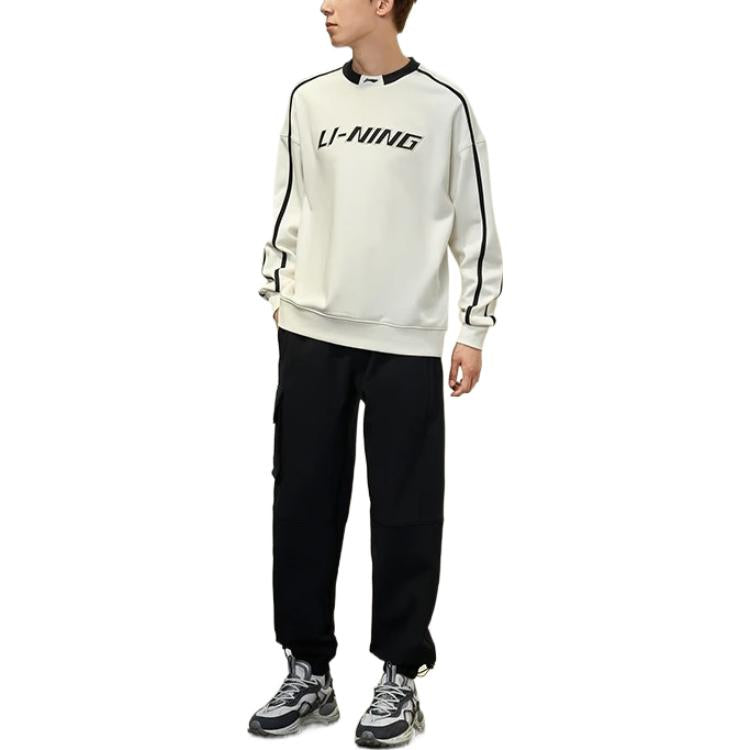Li-Ning Fashion Style Cargo Pants 'Black White' AYKSA35-1
