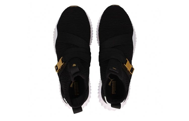 (WMNS) PUMA Defy Varsity Mid Shoes Black/White 191667-01