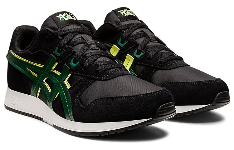 ASICS Unisex Lyte Classic Comfortable Running Shoes Black/Green 1201A302-001