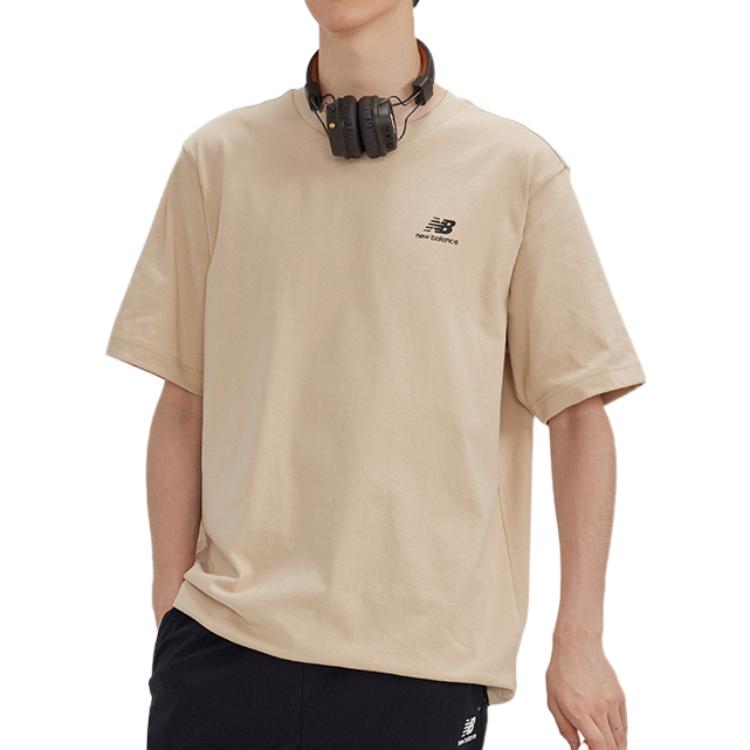 New Balance Sportswear IU T-Shirt Asia Sizing 'Beige Black' 5EC2U133-BEI
