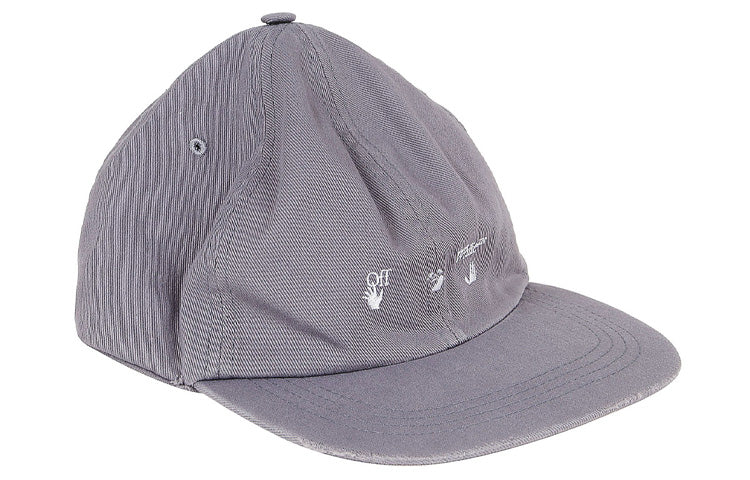 Off-White Logo Baseball Cap 'Grey' OMLB022E20FAB0010601