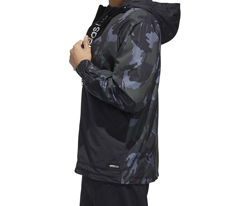 adidas neo M SS GR WB Sports Jacket Black FN6543