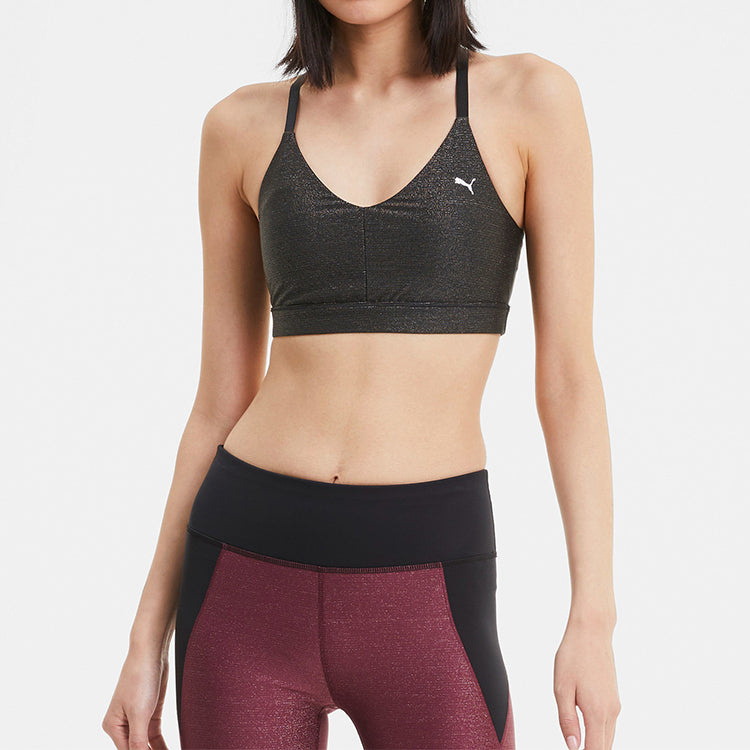 (WMNS) PUMA LOW IMPACT STRAPPY Training Bra 'Black' 519577-01