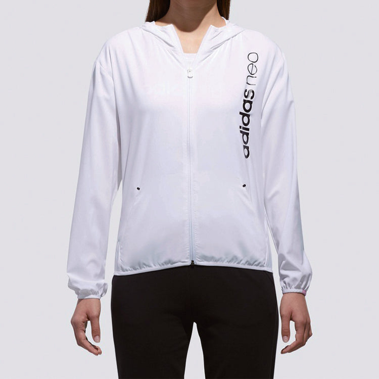 (WMNS) adidas neo Sports Jacket 'White Light Purple' CV6959