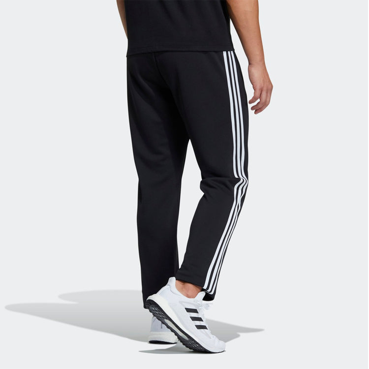 adidas M Mh 3st Wu Pnt Side Stripe Logo Casual Sports Long Pants Black GN0822