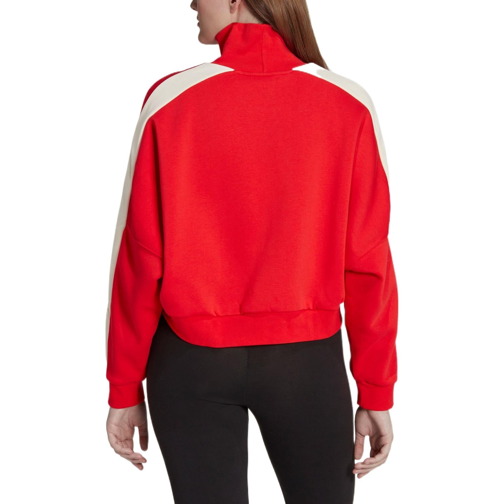 (WMNS) adidas Ski Chic Sweatshirt Asia Sizing 'Red' IA3931