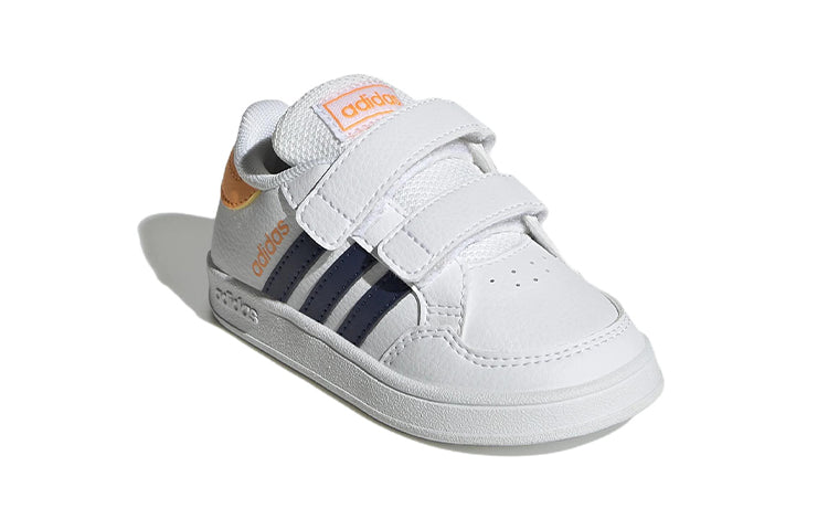 (TD) adidas Breaknet Shoes 'Cloud White Dark Blue Flash Orange' GW2901