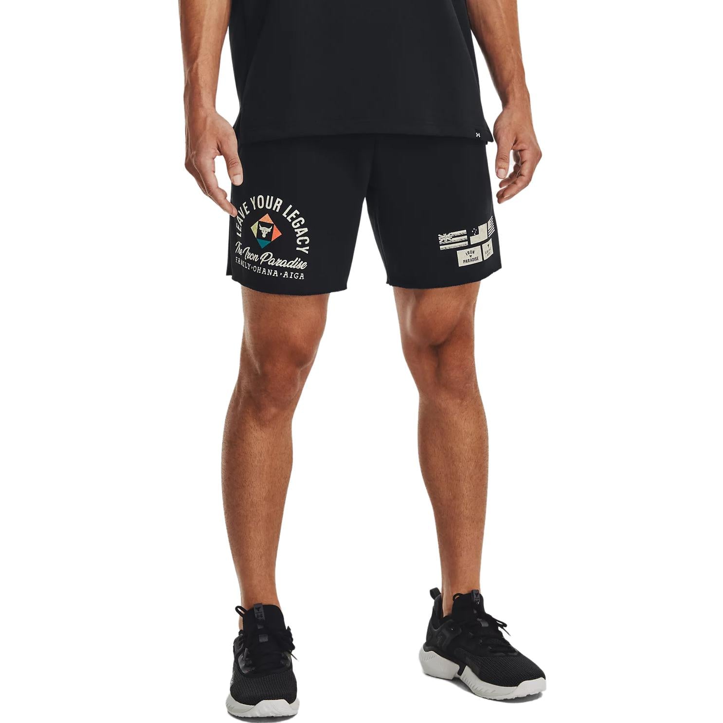 Under Armour Project Rock Heavyweight Terry Shorts 'Black' 1377439-001