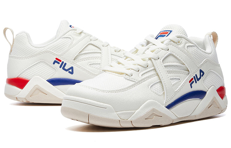 (WMNS) FILA Cage Knit Low White/Blue/Red F12W021214FGA