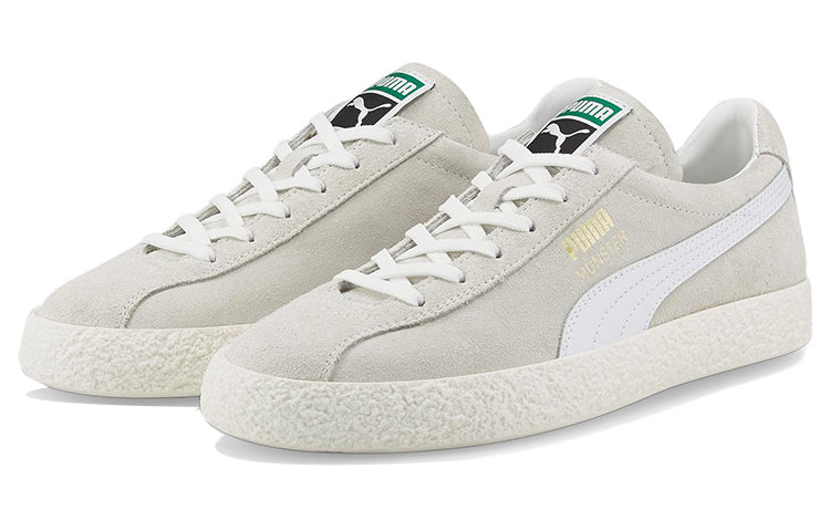 PUMA Munster Low Tops Casual Skateboarding Shoes Unisex Gray White 383406-01