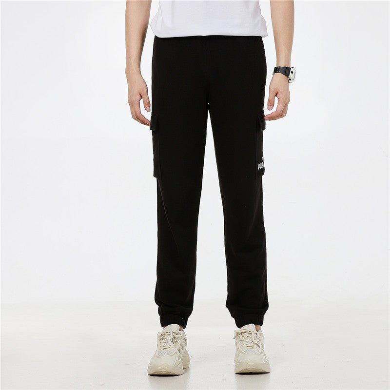 PUMA Running Training Breathable Knit Bundle Feet Sports Long Pants Black 847725-01
