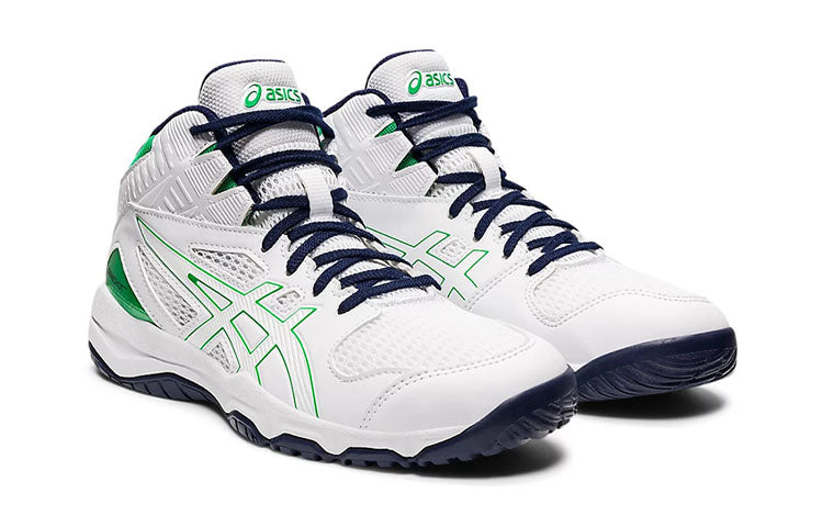 (GS) ASICS Dunkshot Mb 9 'White Green' 1064A006-107