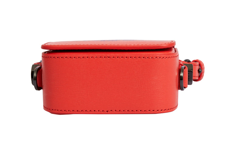 (WMNS) Off-White 20 Logo Printing Series Leather Industrial Style Camera Bag Messenger Bag Orange OWNA087R204230732130