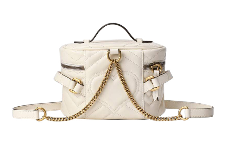 (WMNS) Gucci GG Marmont Series Backpack MIni-Size White 598594-DTDCT-9022