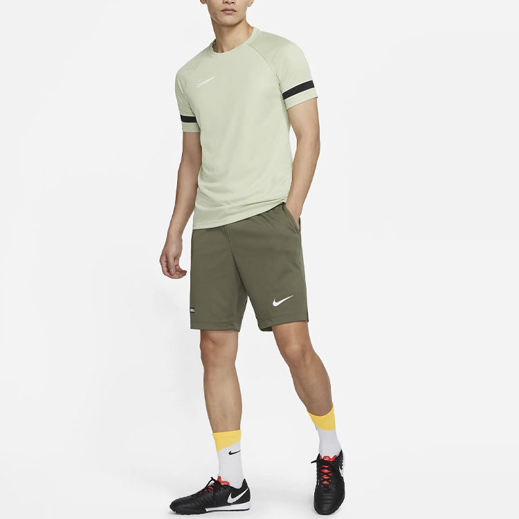 Nike Quick Dry Material Logo Printing Shorts Olive Green DH9664-222