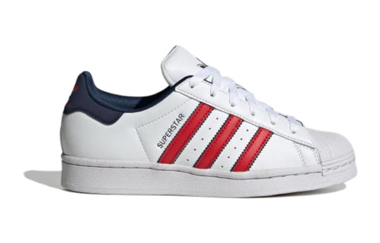 (GS) adidas Superstar 'White Scarlet Indigo' IG0249